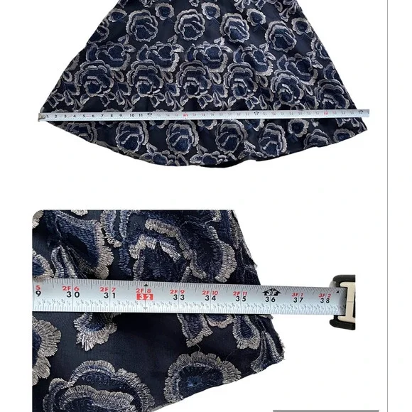 DAVID MEISTER FLORAL JACQUARD FULL LENGTH GOWN Women Size 2 - Picture 14 of 16